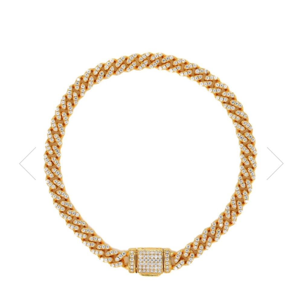 CUBAN BRACELET VVS MOISSANITE DIAMONDS